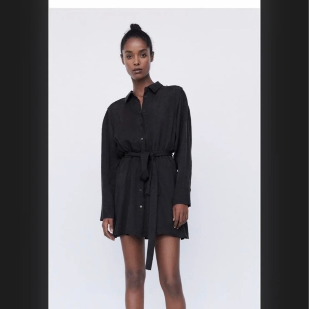 Zara Satin Effects Dress
